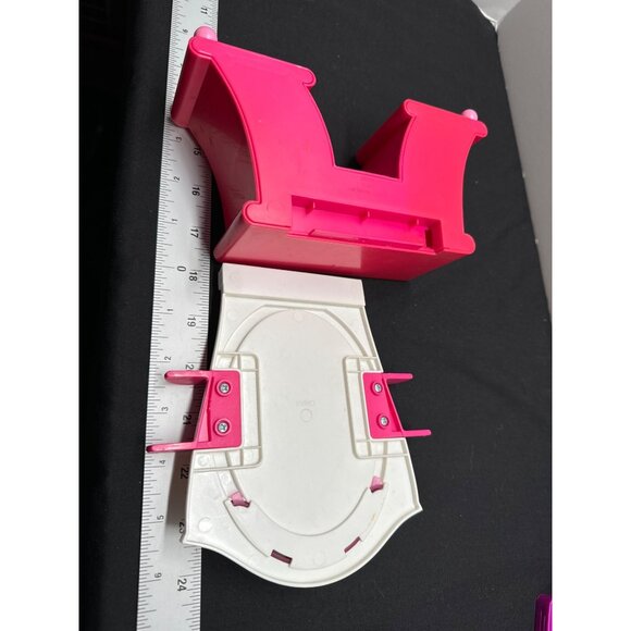 Mattel Barbie Pink Vanity with Mirror For Dollhouses Moving Top Draw - Picture 11 of 11